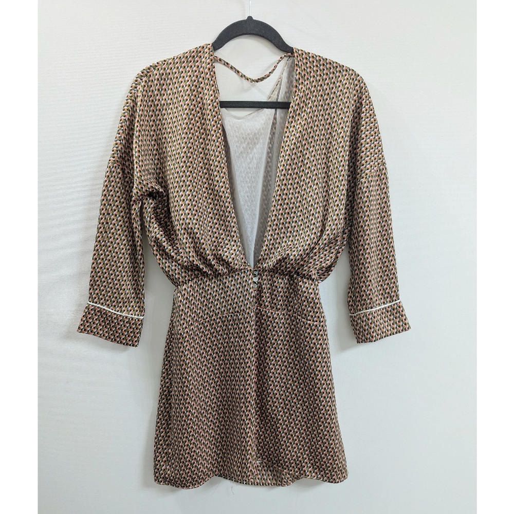 Zara Low Open Back Mini Dress Size XS